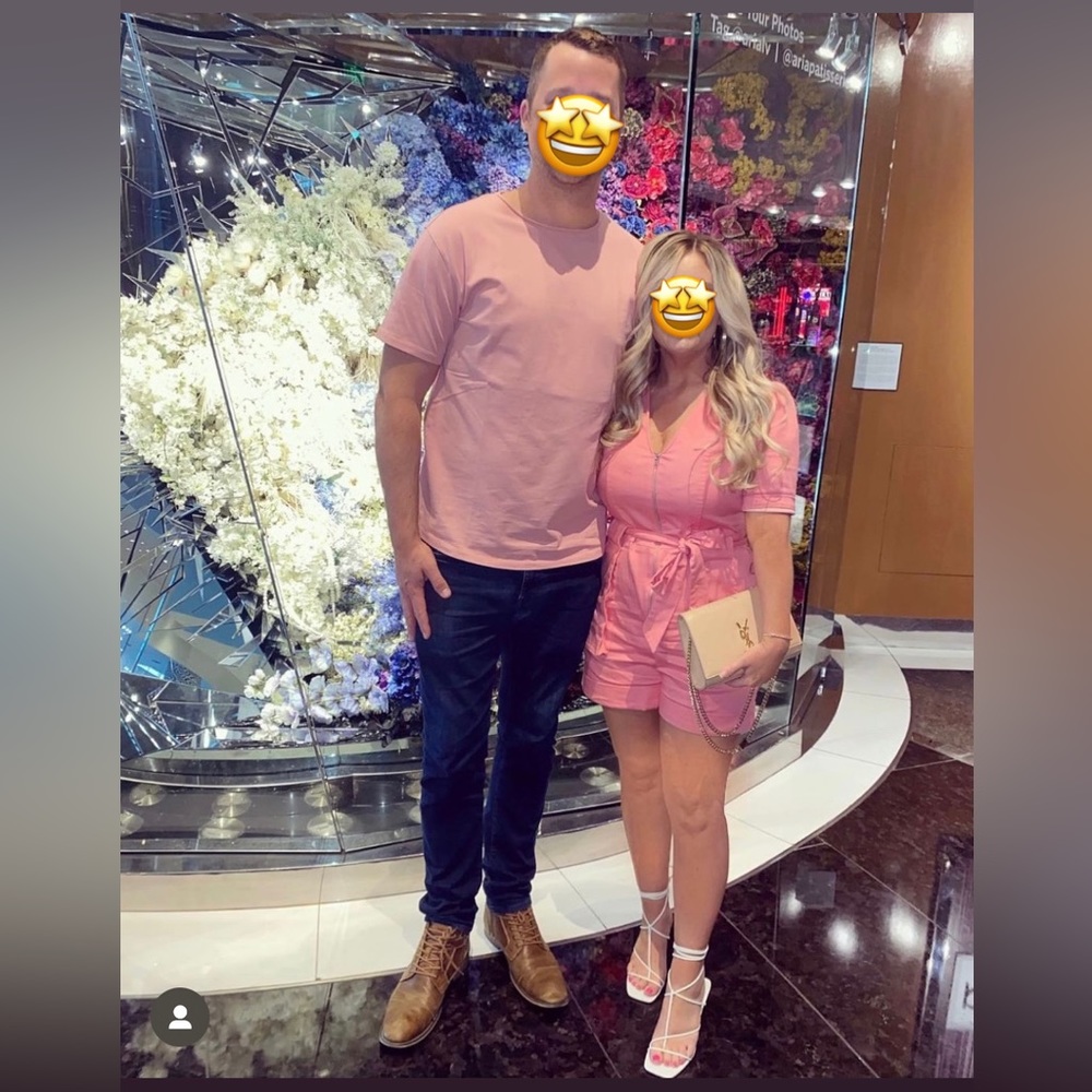 BCBG Coral Denim Romper - Picture 5 of 5